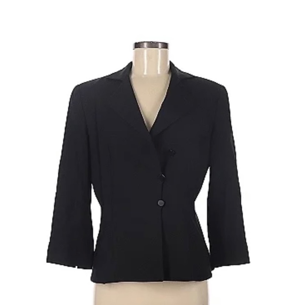 armani collezioni wool jacket size 8 black worn once!